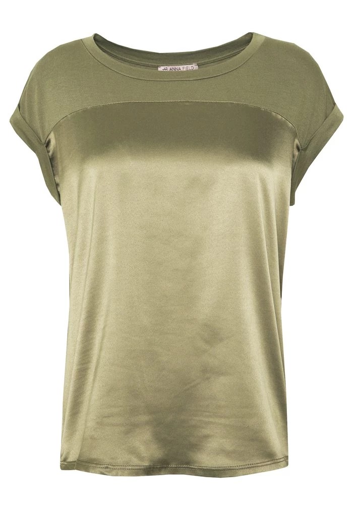 Chemise ANNA FIELD Anna Field Basic T-shirt Vert Olive Femme | JYC-3919402